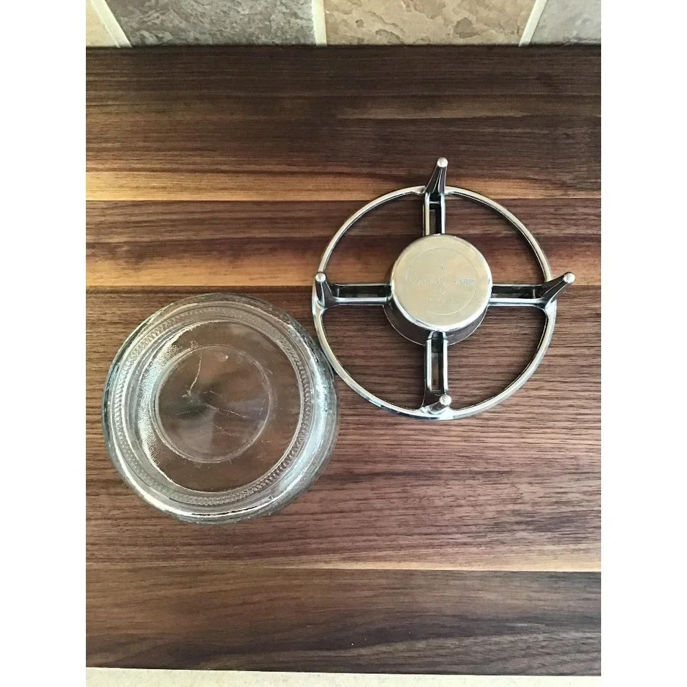 VTG CorningWare Glass Warmer Chrome Stand Tea Light Coffee Pot Charcuterie Table